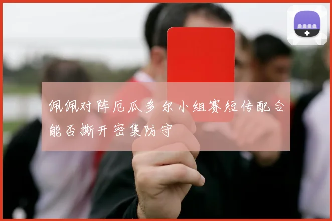 佩佩对阵厄瓜多尔小组赛短传配合能否撕开密集防守